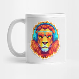 Lion King of the Safari sticker for Smartphones phone case Hoodies Tshirts Wallart Mug